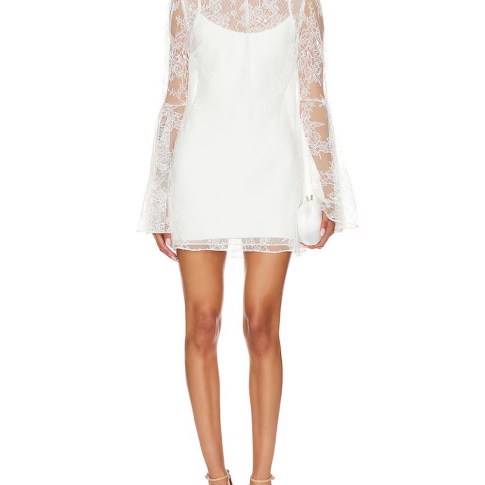 ISO !!!!!!!! 🚨🚨🚨🚨Katie May White Lace Long Sleeve Dress size XXS